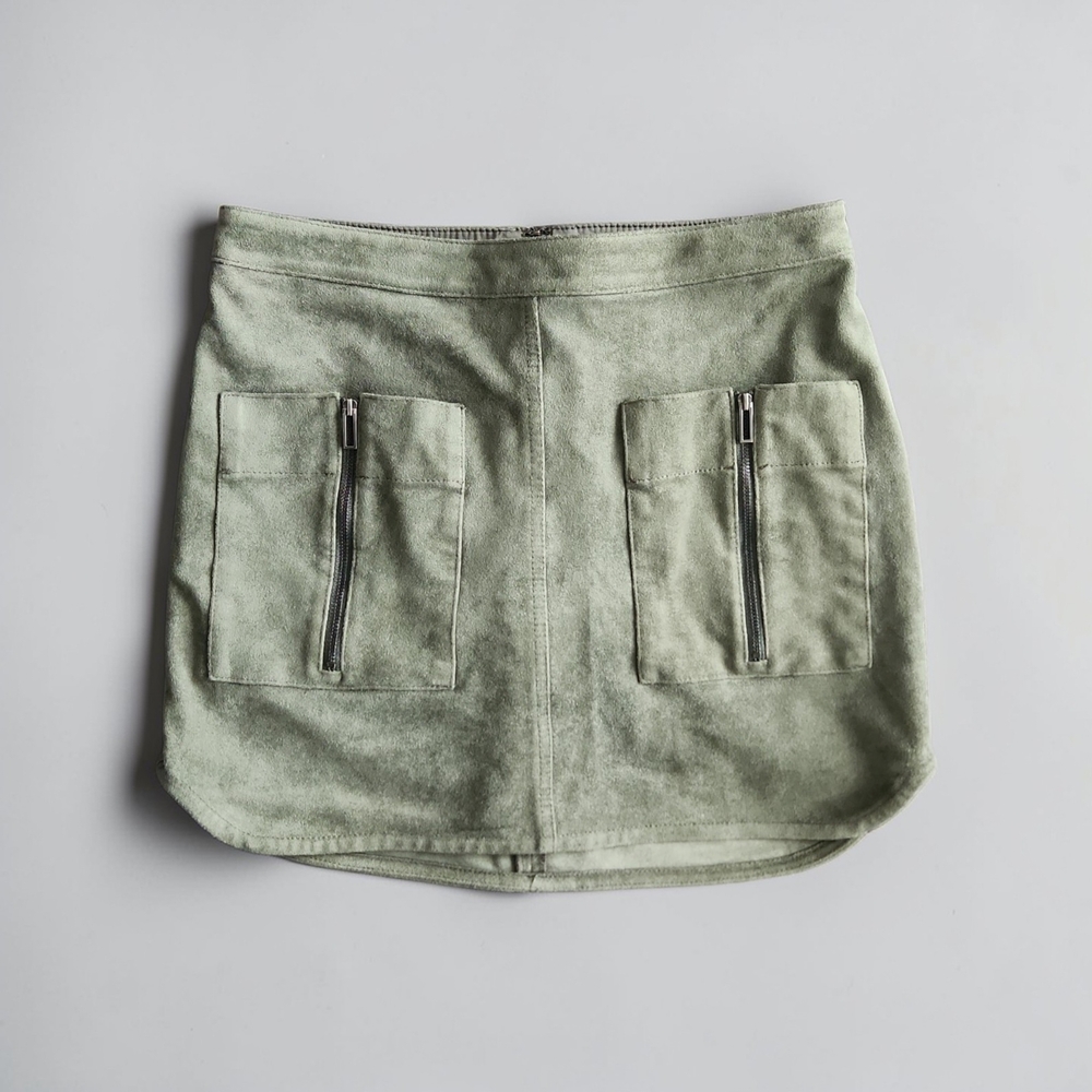 BCBGMaxAzria Olive Green Skirt-Size XS